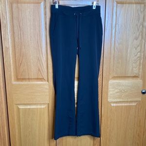 Athleta black track pants size 2 with leg cinch ability